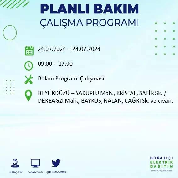 İstanbul karanlığa gömülecek! BEDAŞ uyardı: 18 ilçede elektrik kesintisi, İşte o ilçeler 21