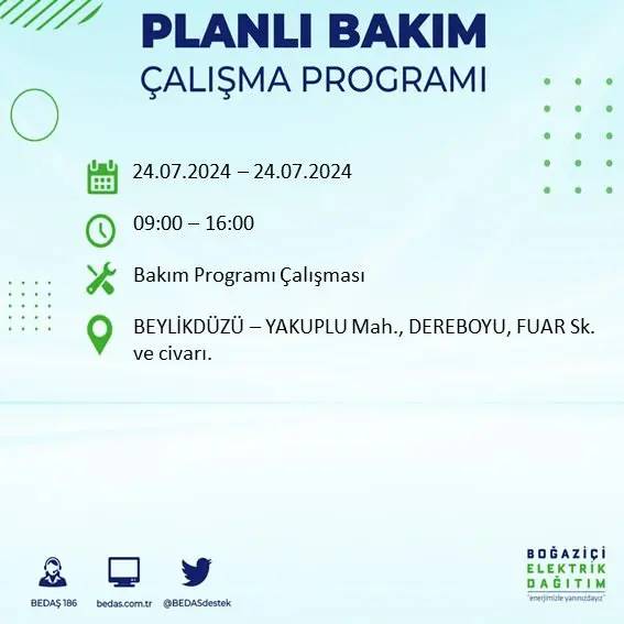 İstanbul karanlığa gömülecek! BEDAŞ uyardı: 18 ilçede elektrik kesintisi, İşte o ilçeler 22