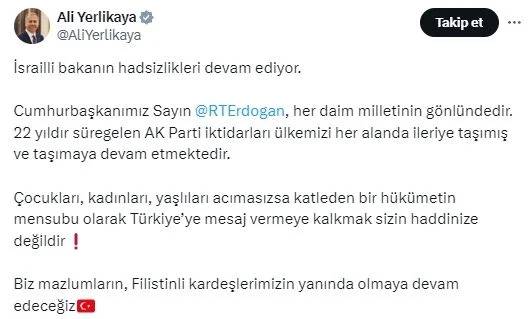 İsrail Dışişleri Bakanı Katz'ın yaptığı alçak paylaşıma tepkiler çığ gibi büyüyor: 'Buraya bak katil, ruh hastası' 10