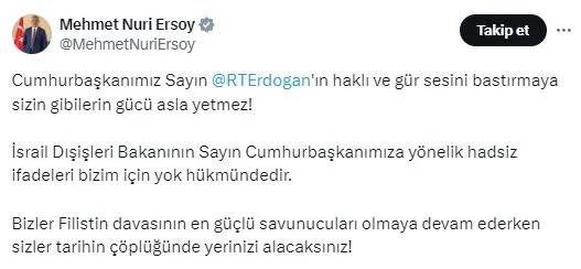 İsrail Dışişleri Bakanı Katz'ın yaptığı alçak paylaşıma tepkiler çığ gibi büyüyor: 'Buraya bak katil, ruh hastası' 15