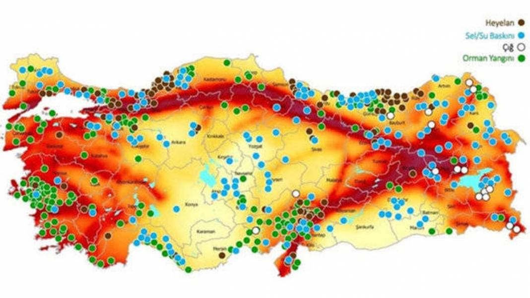 Türkiye'nin yeni deprem fay haritası güncellendi! 30 riskli il belirlendi! İşete güncel fay haritası ve riskli iller 1