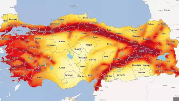 Türkiye'nin yeni deprem fay haritası güncellendi! 30 riskli il belirlendi! İşete güncel fay haritası ve riskli iller 2