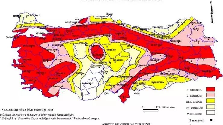 Türkiye'nin yeni deprem fay haritası güncellendi! 30 riskli il belirlendi! İşete güncel fay haritası ve riskli iller 7