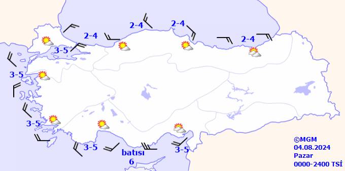 Meteoroloji uyardı sıcaklara dikkat! 4  Ağustos 2024 Pazar Hava durumu ve sıcaklıkları 10