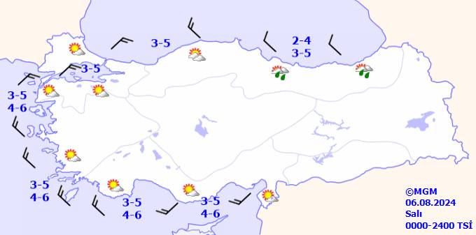 Ülke geneli hava durumu nasıl olacak, sıcaklıklar ne kadar olacak? 6 Ağustos 2024 Salı hava durumu ve sıcaklıkları 10