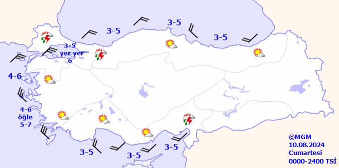 Meteorolojiden iki il için kuvvetli yağış uyarısı! 10 Ağustos 2024 Cumartesi Hava durumu nasıl olacak? 10