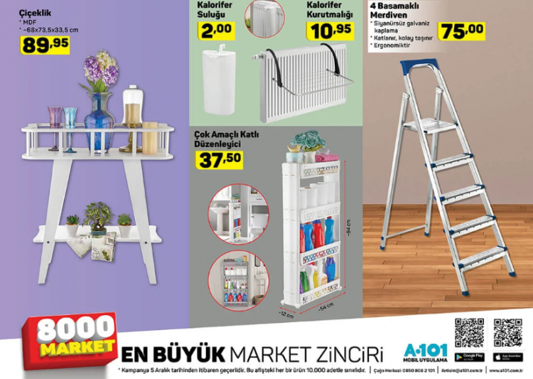 A101 aktüel 5 Aralık | A101 5 Aralık 2019 aktüel kataloğu 5