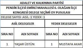 AK Parti Pendik'te delege seçimi yapıldı! İşte delegelerin isim isim listesi 11