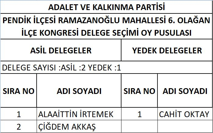 AK Parti Pendik'te delege seçimi yapıldı! İşte delegelerin isim isim listesi 28