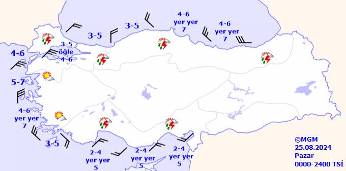 Meteorolojiden o bölgedeki illere uyarı! Sıcaklıklar ne kadar olacak yağmur yağacak mı? 25 Ağustos 2024 Pazar hava durumu raporu 10