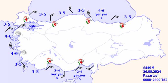 Meteoroloji açıkladı o illere kuvvetli yağış geliyor! 26 Ağustos Pazartesi il il hava durumu ve sıcaklıkları 10