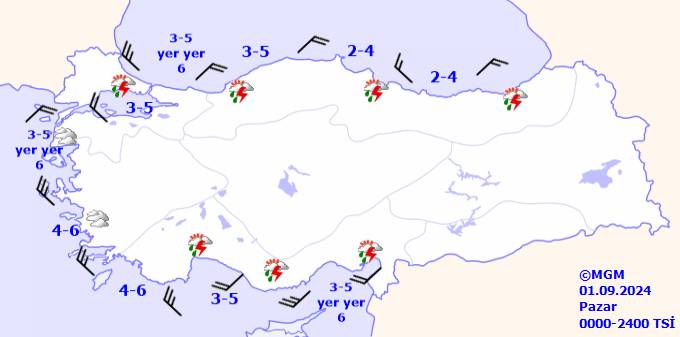 Meteoroloji uyardı! Kuvvetli yağış, sel, su baskınlarına dikkat! 1 Eylül Pazar hava durumu ve sıcaklıkları ne kadar olacak? 10