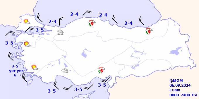 Meteorolojiden 9 il için sarı kod uyarısı! 6 Eylül 2024 Cuma hava durumu ve sıcaklıkları, Denizlerde hava durumu... 10