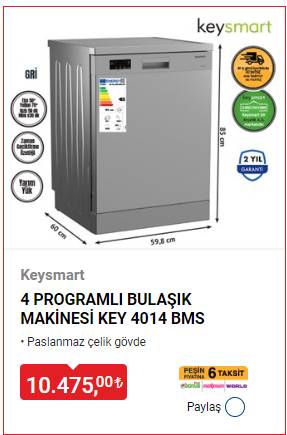 BİM'den beyaz eşya kampanyası! Çok uygun fiyatlara Buzdolabı, çamaşır makinesi, Bulaşık makinesi... 9