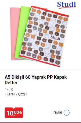 BİM'den çok uygun fiyatlara okul seti kampanyası! Sırt çantası, defter, kalem, matara... 62