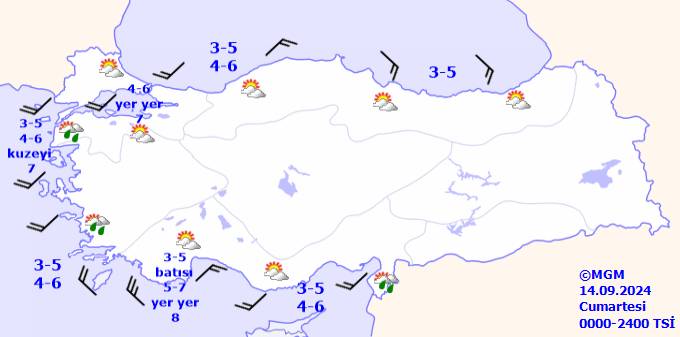 Cumartesi hava durumu nasıl olacak? Meteoroloji 5 ili uyardı! 14 Eylül 2024 cumartesi tüm ülke geneli hava durumu 10