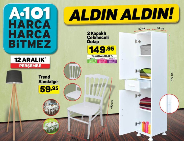 A101 aktüel 12 Aralık | A101 Mobilya ve Inox ankastre kampanyası! 11