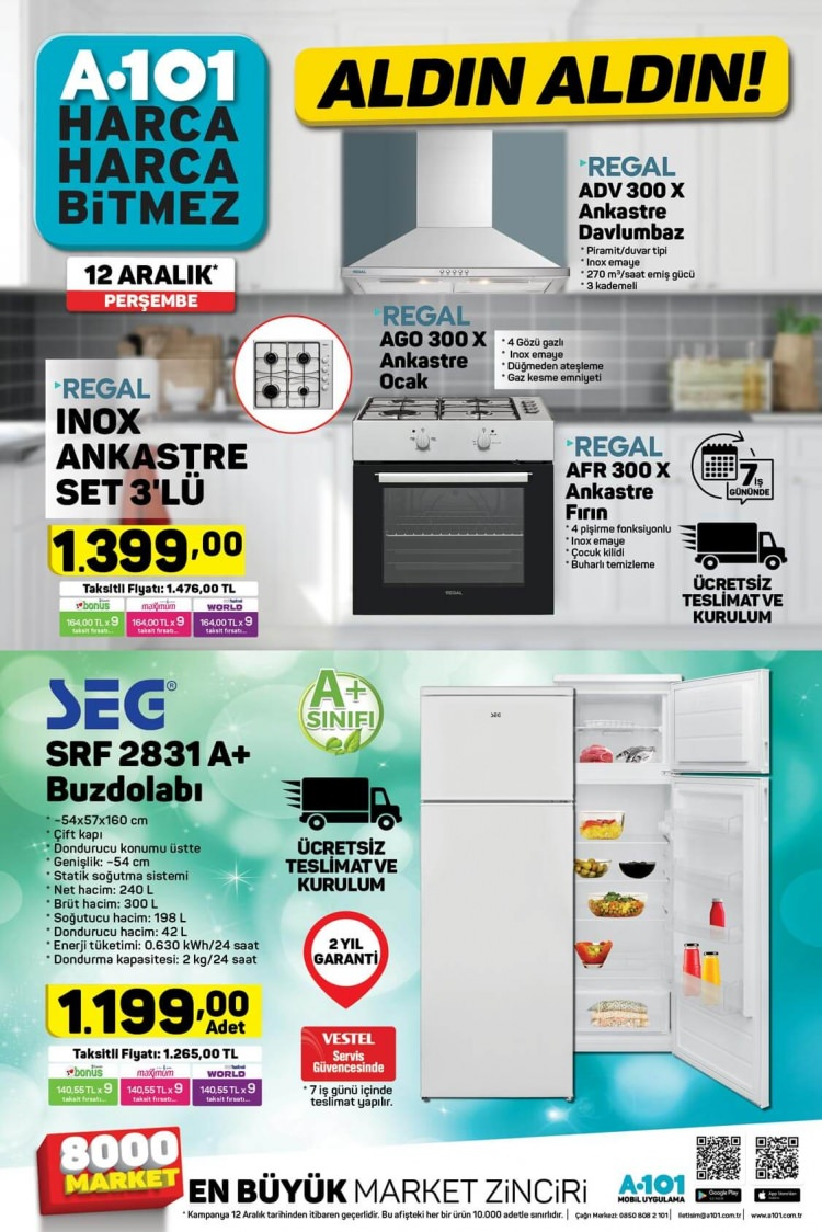 A101 aktüel 12 Aralık | A101 Mobilya ve Inox ankastre kampanyası! 32