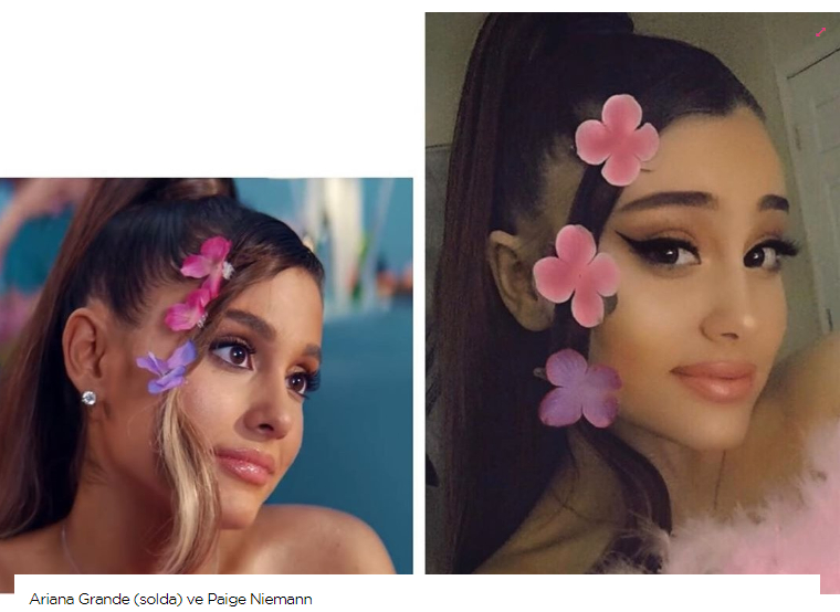 İkisinden biri gerçek ama hangisi? Ariana Grande'ye ikizi kadar benzeyen Paige Niemann 2