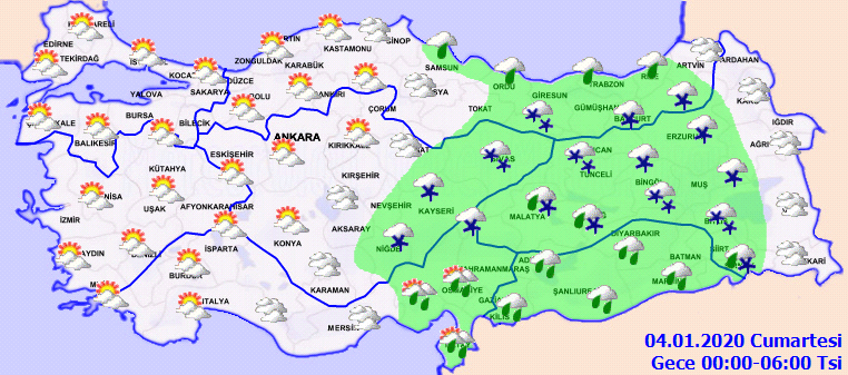 Meteoroloji vatandaşları uyardı! Yağmur ve kar yağışı geliyor... 1