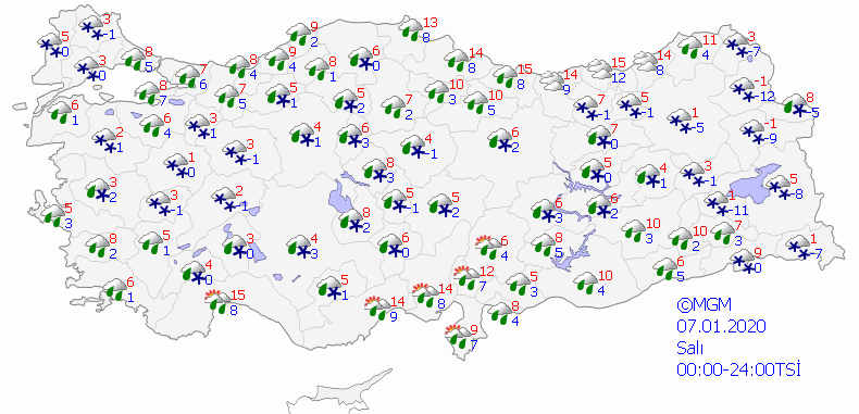 Meteoroloji vatandaşları uyardı! Yağmur ve kar yağışı geliyor... 11