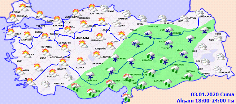 Meteoroloji vatandaşları uyardı! Yağmur ve kar yağışı geliyor... 3
