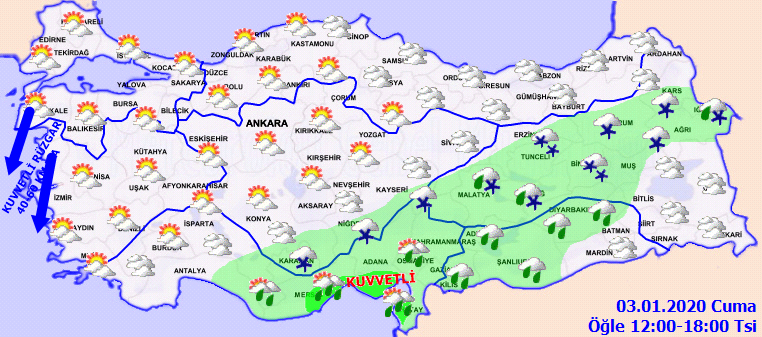Meteoroloji vatandaşları uyardı! Yağmur ve kar yağışı geliyor... 4