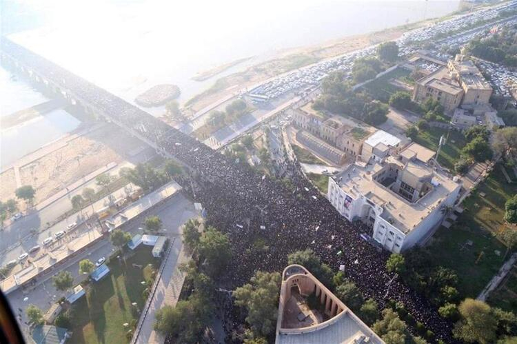 Kasım Süleymani için Ahvaz'da cenaze töreni düzenleniyor! 2