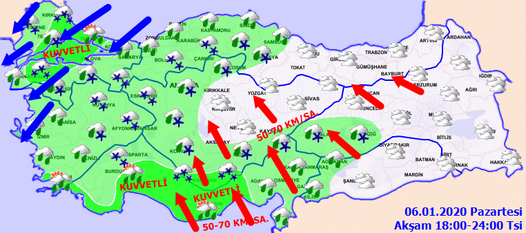 Türkiye yağmur ve kar yağışı etkisinde! 3