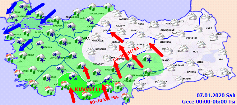 Türkiye yağmur ve kar yağışı etkisinde! 5