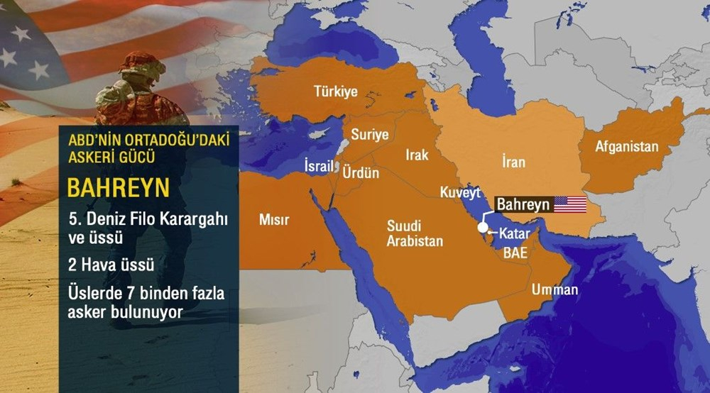 ABD'nin Ortadoğu'da nerelerde kaç üssü var? İşte ABD'nin Ortadoğu askeri gücü 1