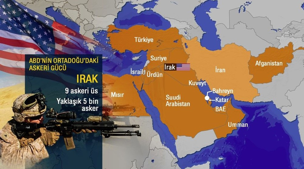 ABD'nin Ortadoğu'da nerelerde kaç üssü var? İşte ABD'nin Ortadoğu askeri gücü 3