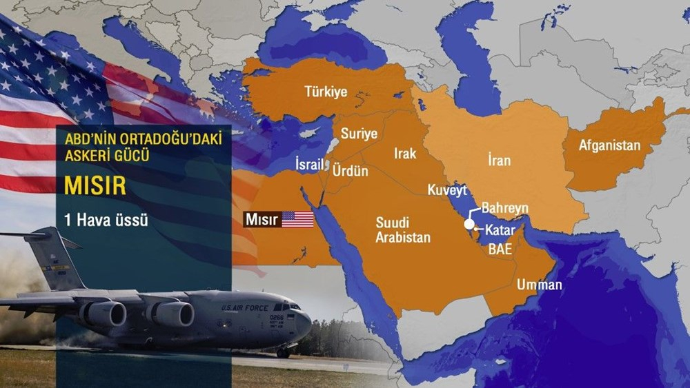 ABD'nin Ortadoğu'da nerelerde kaç üssü var? İşte ABD'nin Ortadoğu askeri gücü 7