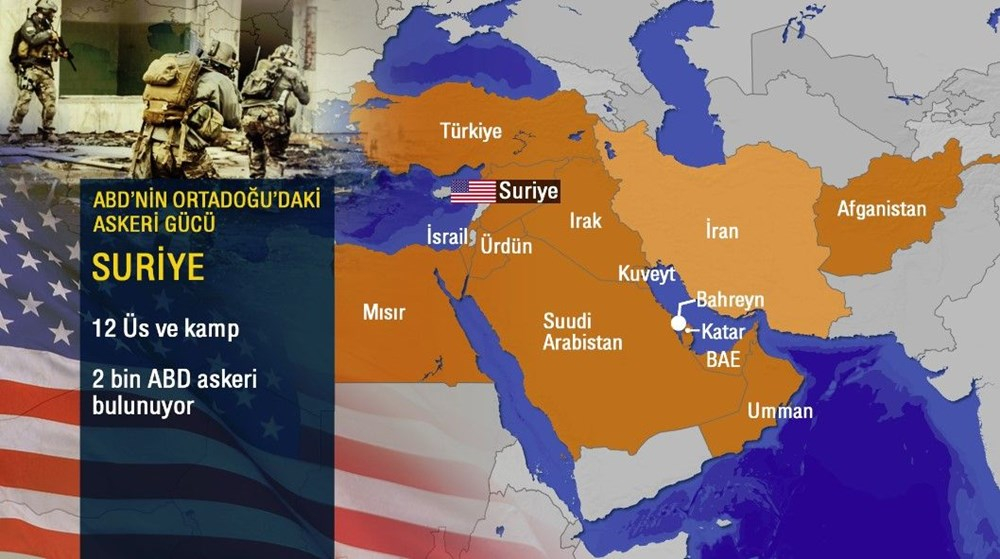 ABD'nin Ortadoğu'da nerelerde kaç üssü var? İşte ABD'nin Ortadoğu askeri gücü 8