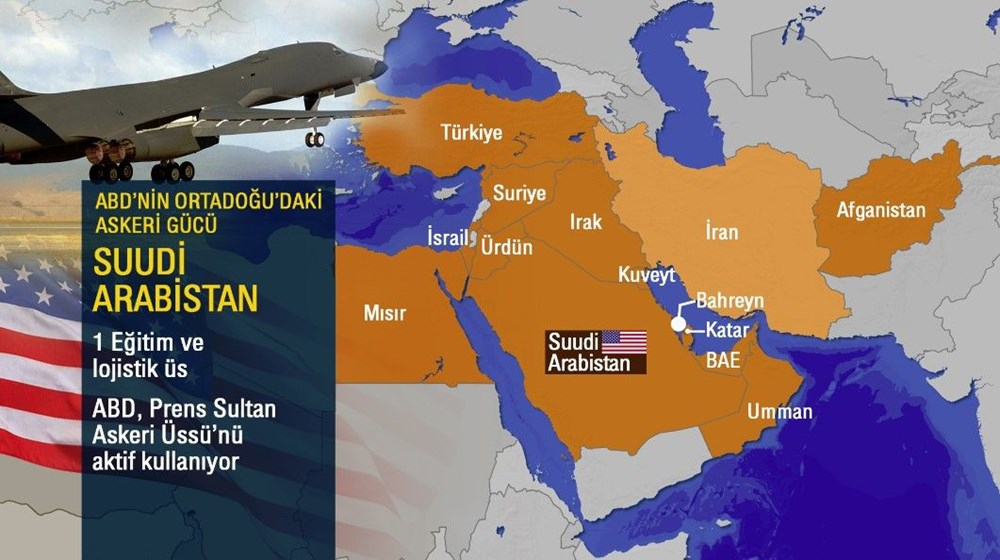 ABD'nin Ortadoğu'da nerelerde kaç üssü var? İşte ABD'nin Ortadoğu askeri gücü 9