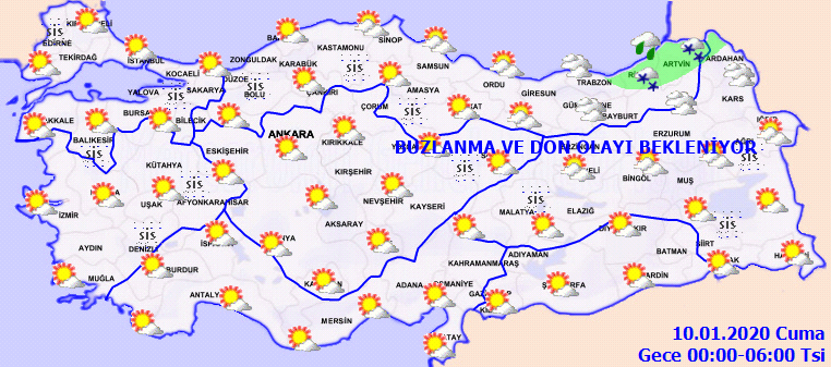 Meteoroloji saat verip uyardı! O saatlerde fırtına,buz ve don geliyor... 5