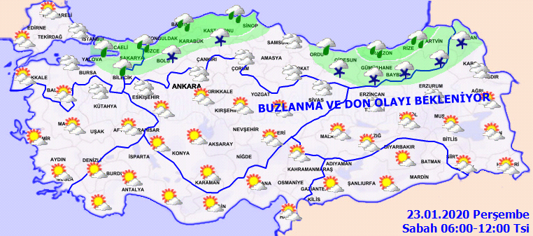 Meteoroloji'de flaş uyarı! O saatlerde kar, buz ve don geliyor 1