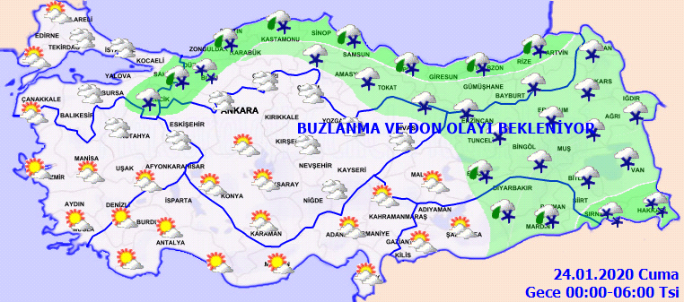 Meteoroloji'de flaş uyarı! O saatlerde kar, buz ve don geliyor 4