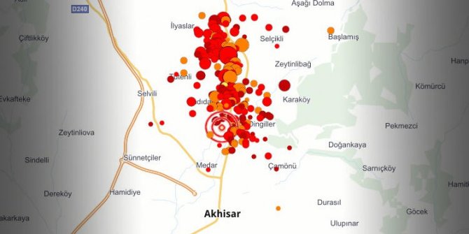 Manisa'da meydana gelen deprem sonucunda hasar tesbiti yapıldı