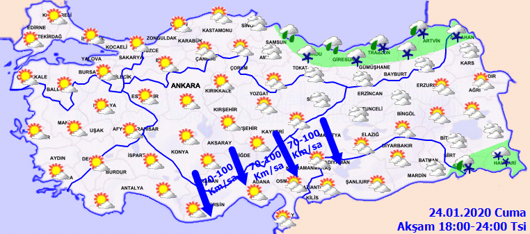 Burada yaşayanlar dikkat! Kuvvetli rüzgar ve kar yağışı geliyor! 3