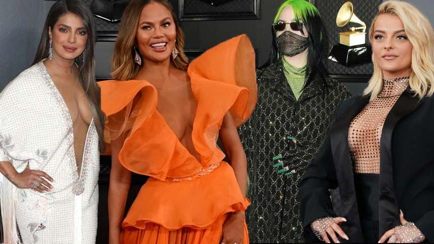 62. Grammy Ödülleri sahiplerini buldu! Kırmızı halı moda şova dönüştü 1