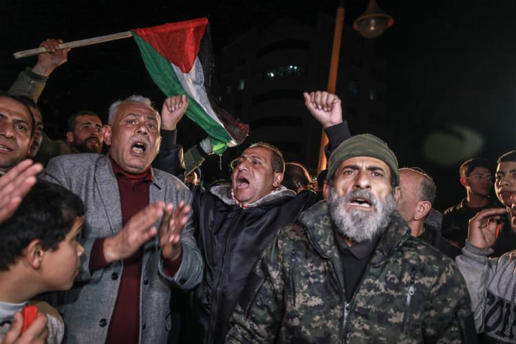 ABD Başkanı Trump'ın sözde Orta Doğu barış planını protesto ettiler 11