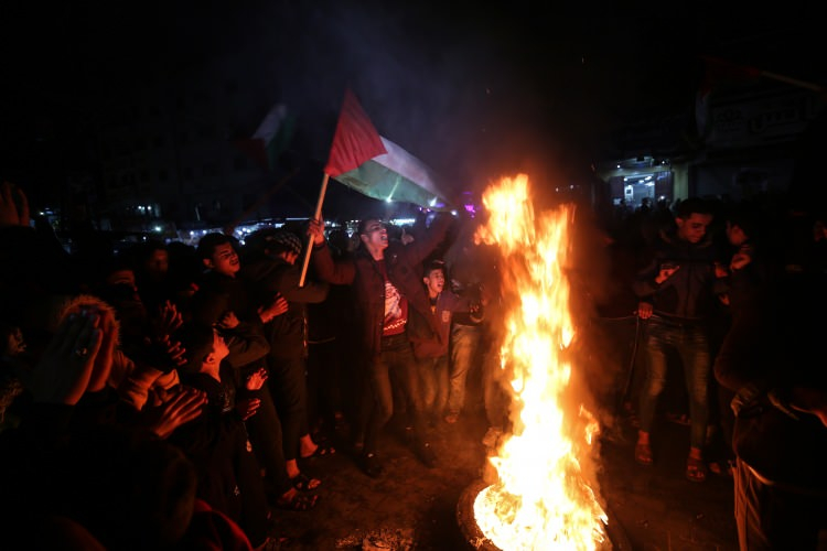 ABD Başkanı Trump'ın sözde Orta Doğu barış planını protesto ettiler 2