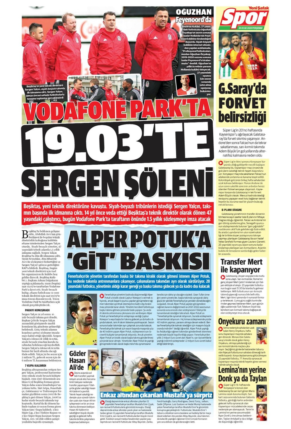 İşte 30 Ocak günün spor manşetleri! Haftanın transferlerine göz atın... 19