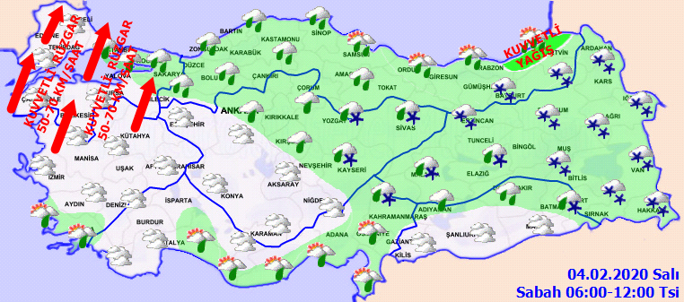 Meteorolojiden peş peşe uyarılar! Yağmur, kar yağışı, buzlanma ve don... 1