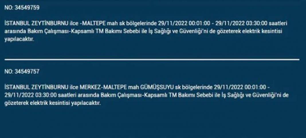 İstanbullular dikkat! BEDAŞ'tan yarın için elektrik kesintisi uyarısı! İşte 29 Kasım 2022 Salı günü elektrik kesintisi yaşanacak ilçe ve mahalleler... 34