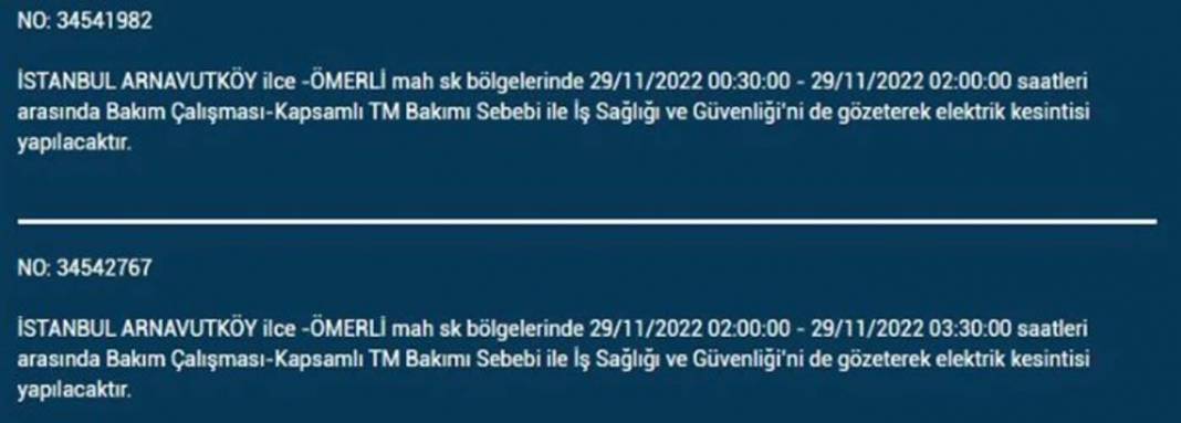 İstanbullular dikkat! BEDAŞ'tan yarın için elektrik kesintisi uyarısı! İşte 29 Kasım 2022 Salı günü elektrik kesintisi yaşanacak ilçe ve mahalleler... 33