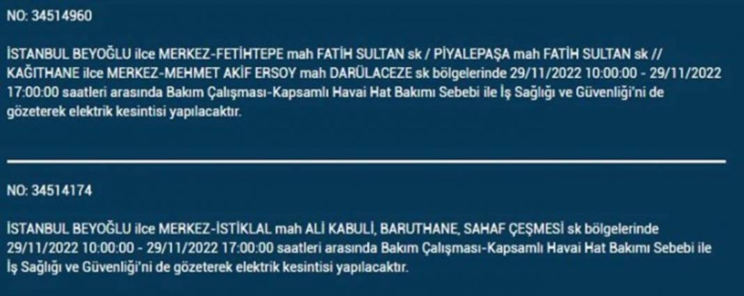 İstanbullular dikkat! BEDAŞ'tan yarın için elektrik kesintisi uyarısı! İşte 29 Kasım 2022 Salı günü elektrik kesintisi yaşanacak ilçe ve mahalleler... 29