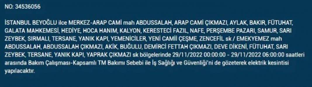 İstanbullular dikkat! BEDAŞ'tan yarın için elektrik kesintisi uyarısı! İşte 29 Kasım 2022 Salı günü elektrik kesintisi yaşanacak ilçe ve mahalleler... 23