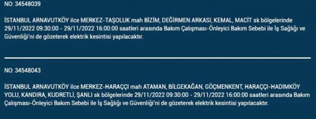 İstanbullular dikkat! BEDAŞ'tan yarın için elektrik kesintisi uyarısı! İşte 29 Kasım 2022 Salı günü elektrik kesintisi yaşanacak ilçe ve mahalleler... 22